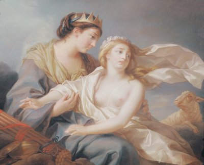Innocence takes refuge in the arms of Justice by Elisabeth Louise Vigee Lebrun
